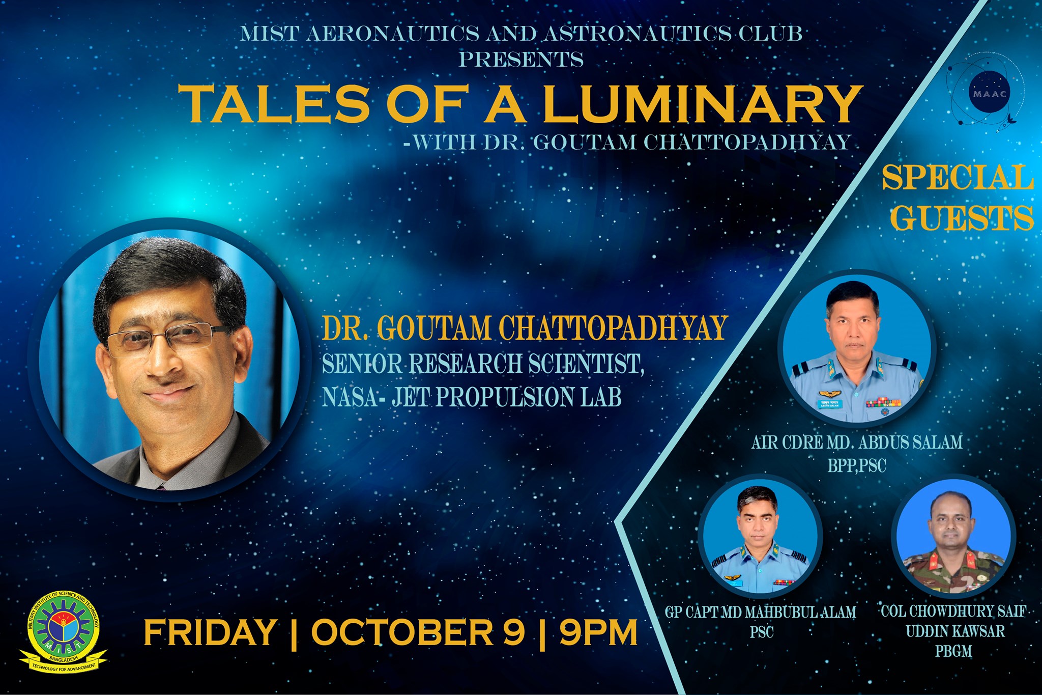 Online Event "Tales of a Luminary" Organized by MAAC