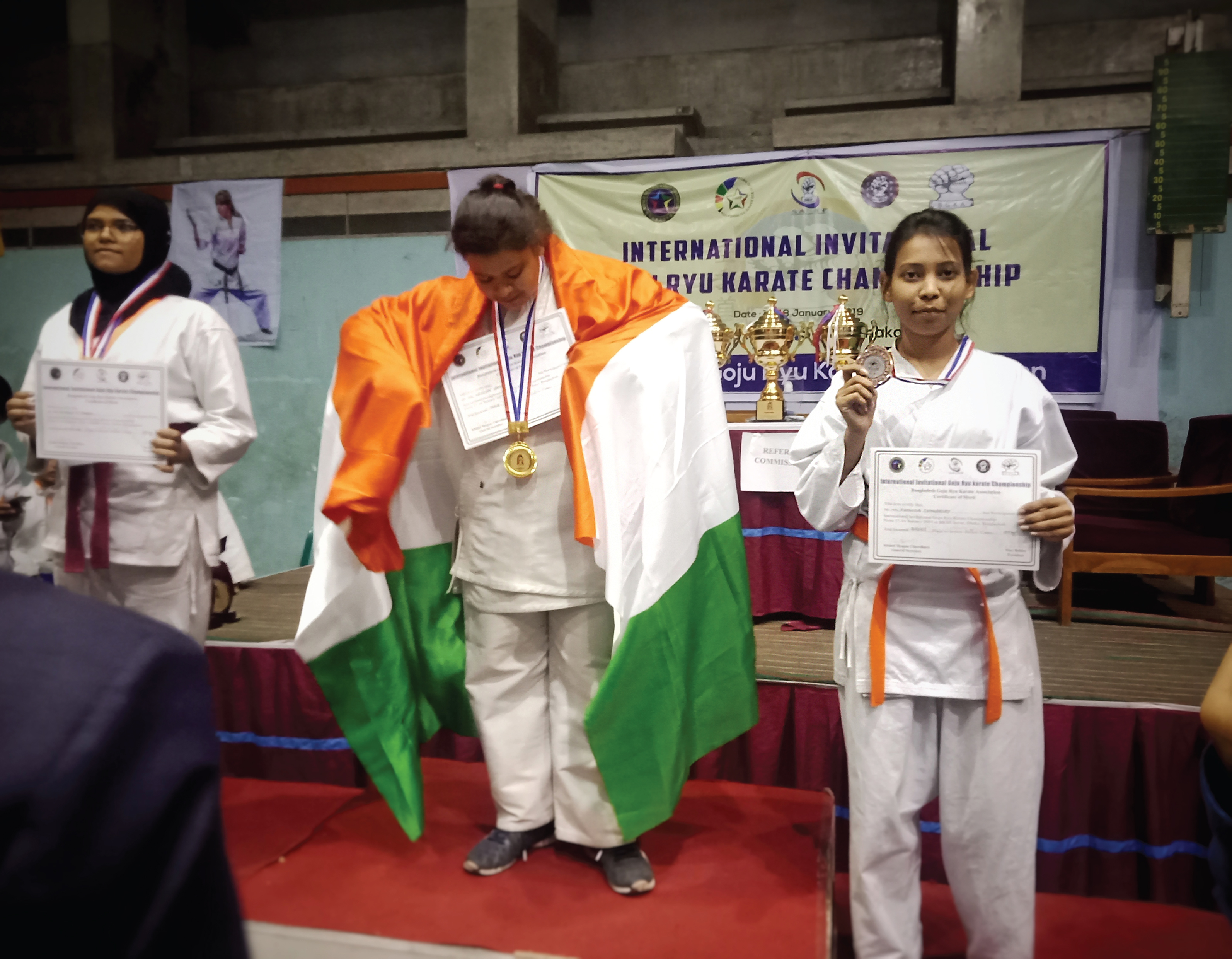 Student of Department of Architecture won silver medal at  Independence Day Karate Tournament 2019
