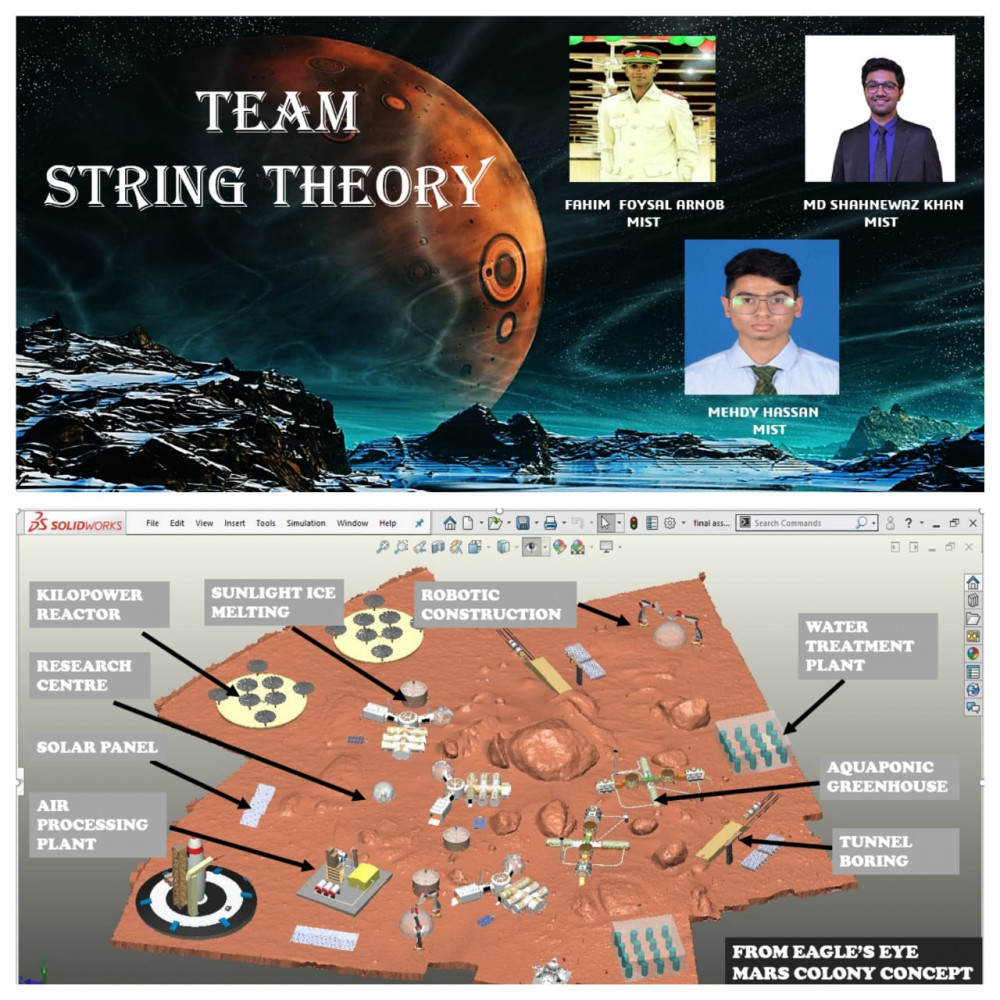 ‘TEAM STRING THEORY’ from MIST  Grabbed the Championship in ‘Mars Habitat Design Contest’
